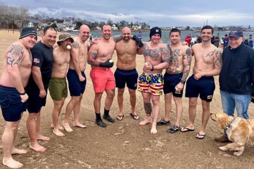 Groton Police Department members participated in the 2023 Arctic Splash.